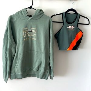 P.E. Nation Bundle Crop top and hoodie